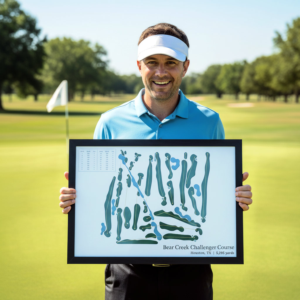 The Ultimate Golf Course Portrait Custom-Designed Customized Print