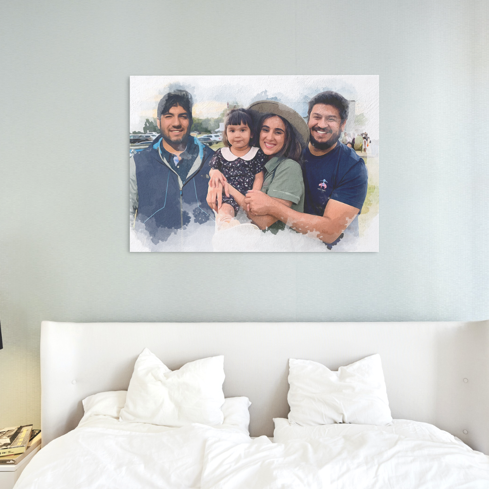 Custom Watercolor Memorial Portrait