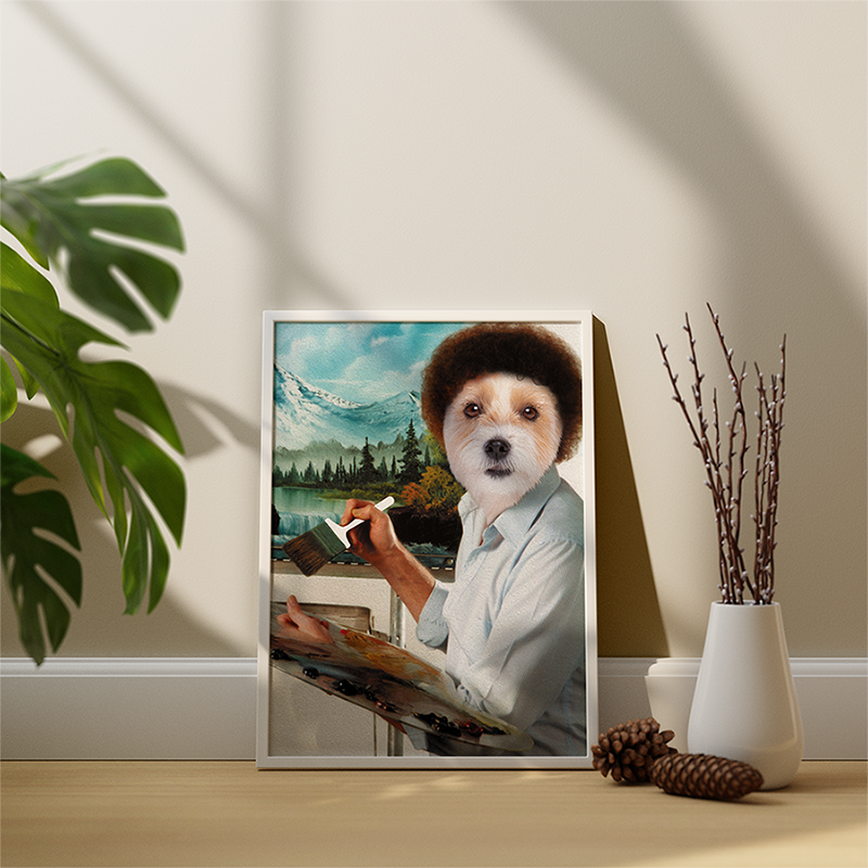 Bob Ross Digital Pet Poster