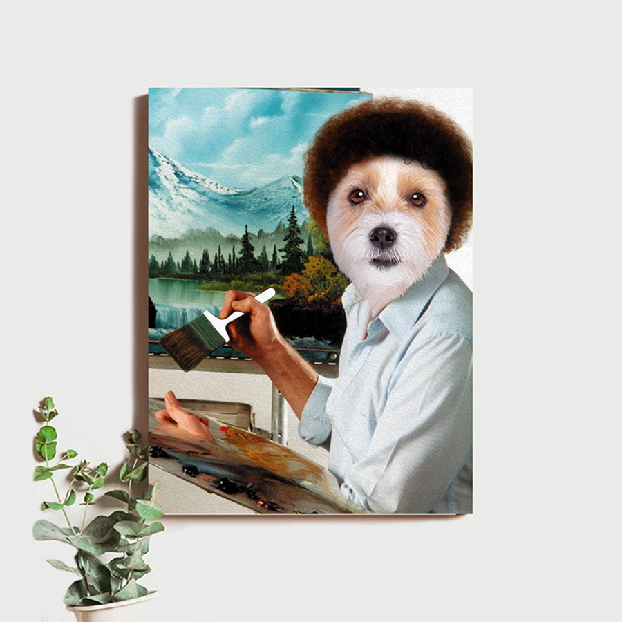 Bob Ross Digital Pet Poster