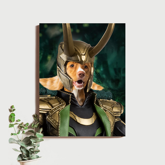 Personalized Loki Digital Art Pet Poster