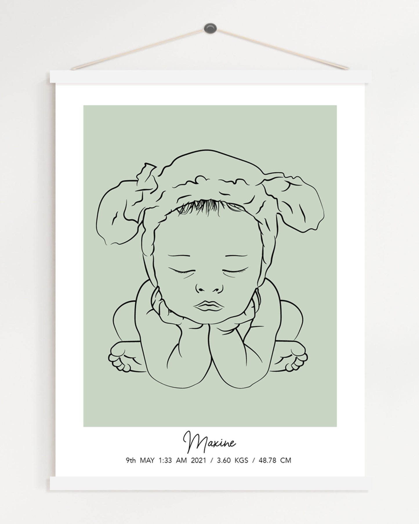 Personalized Portrait for Newborn Babies