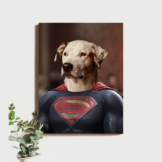 Custom Superhero Costume Pet Portrait