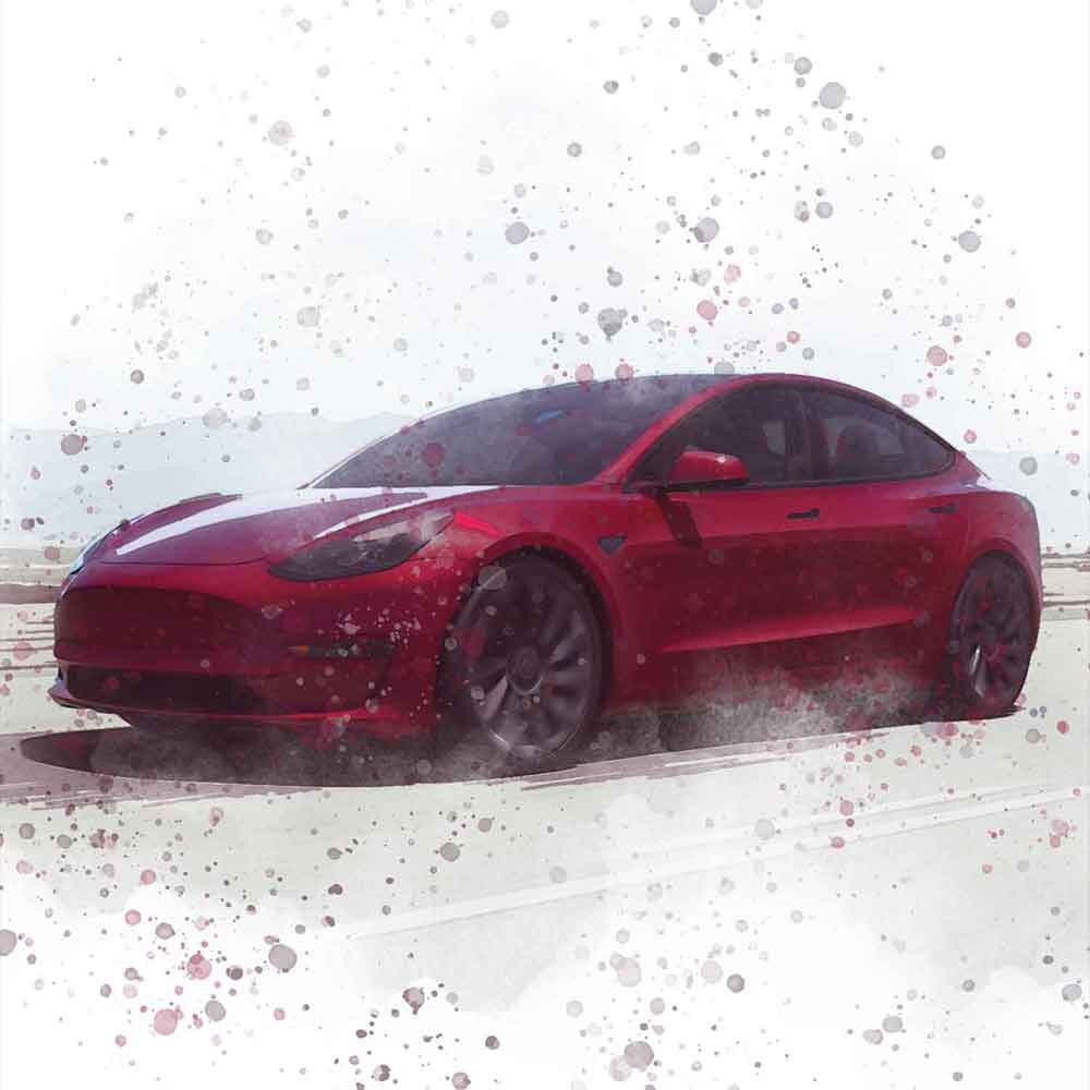 Watercolor Car Portrait