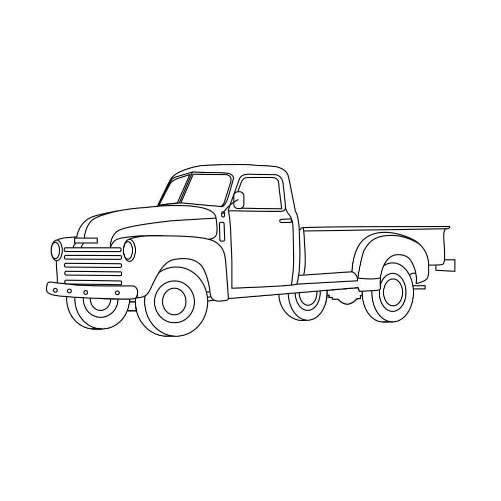Car Line Art Poster