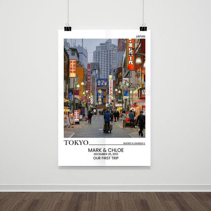 Custom Couple Poster - Personalized Wedding Art & Anniversary Gift Print