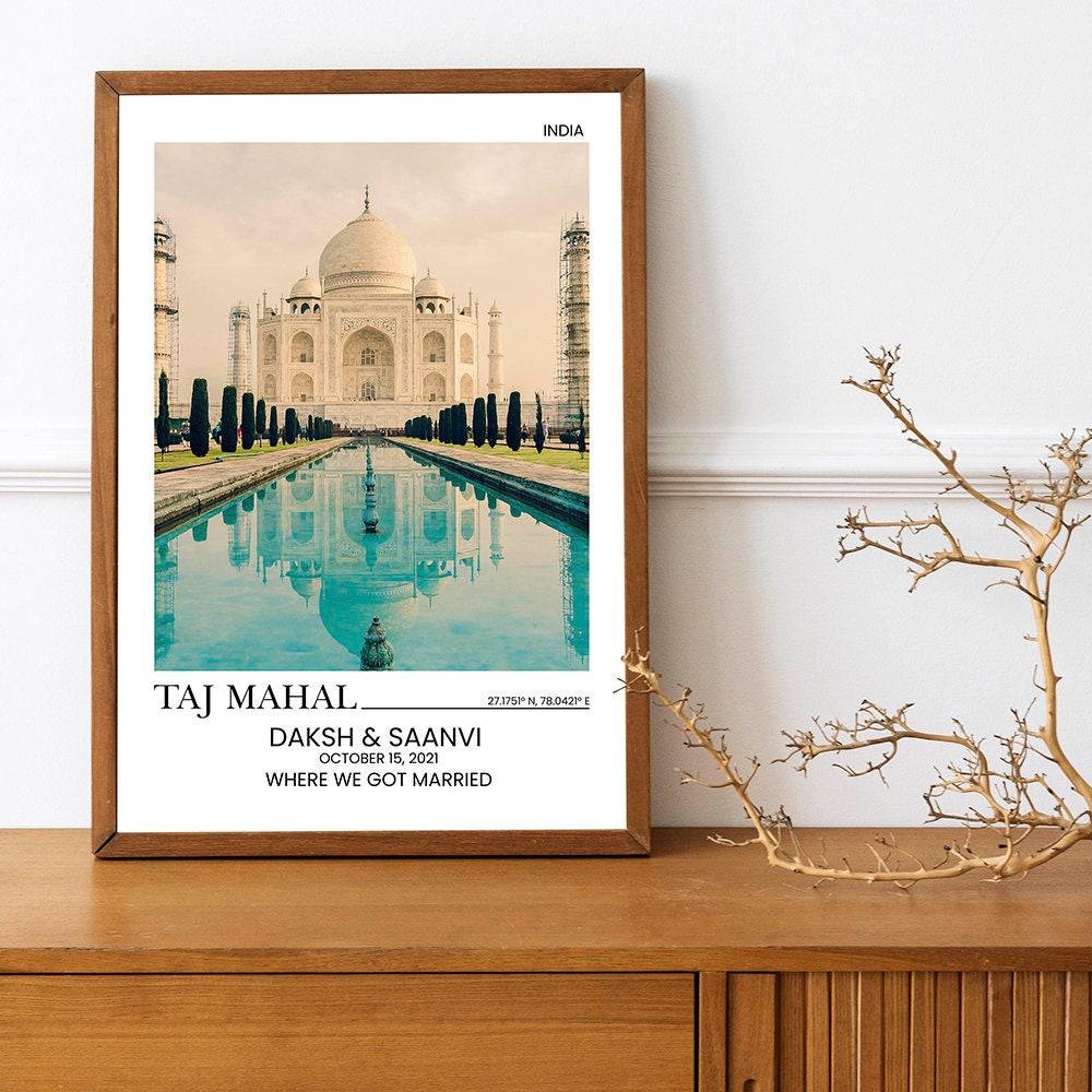 Personalized Wedding Poster - Custom Couple Gift | Destination Wedding Poster Artwork