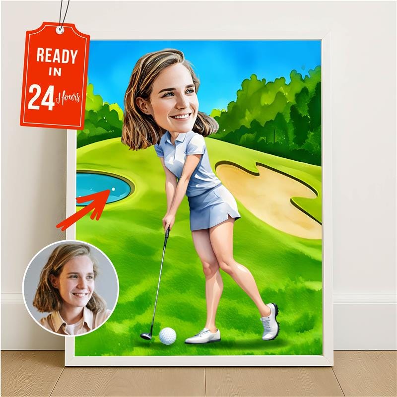 Golfer Caricatures