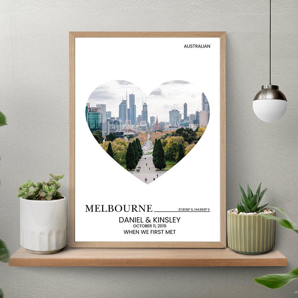 Personalized Wedding Poster - Custom Couple Gift | Destination Wedding Poster Artwork