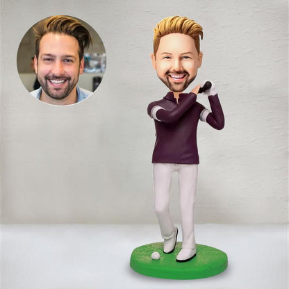Custom Golf Bobblehead, Personalized Golfer Bobblehead, Custom Golf Figurine, Golfer Bobblehead Gift, Golf Theme Bobblehead, Golf Bobblehead