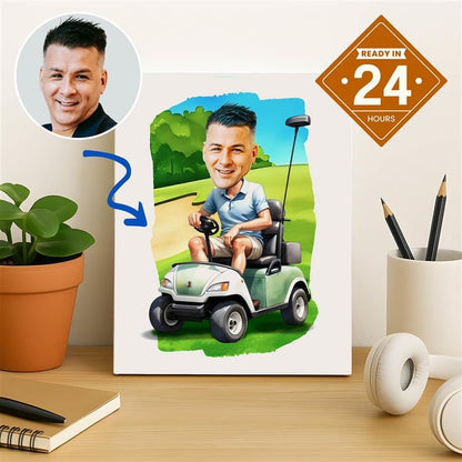 Golf Caricature Art