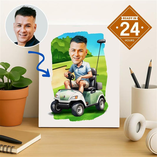 Golf Caricature Art