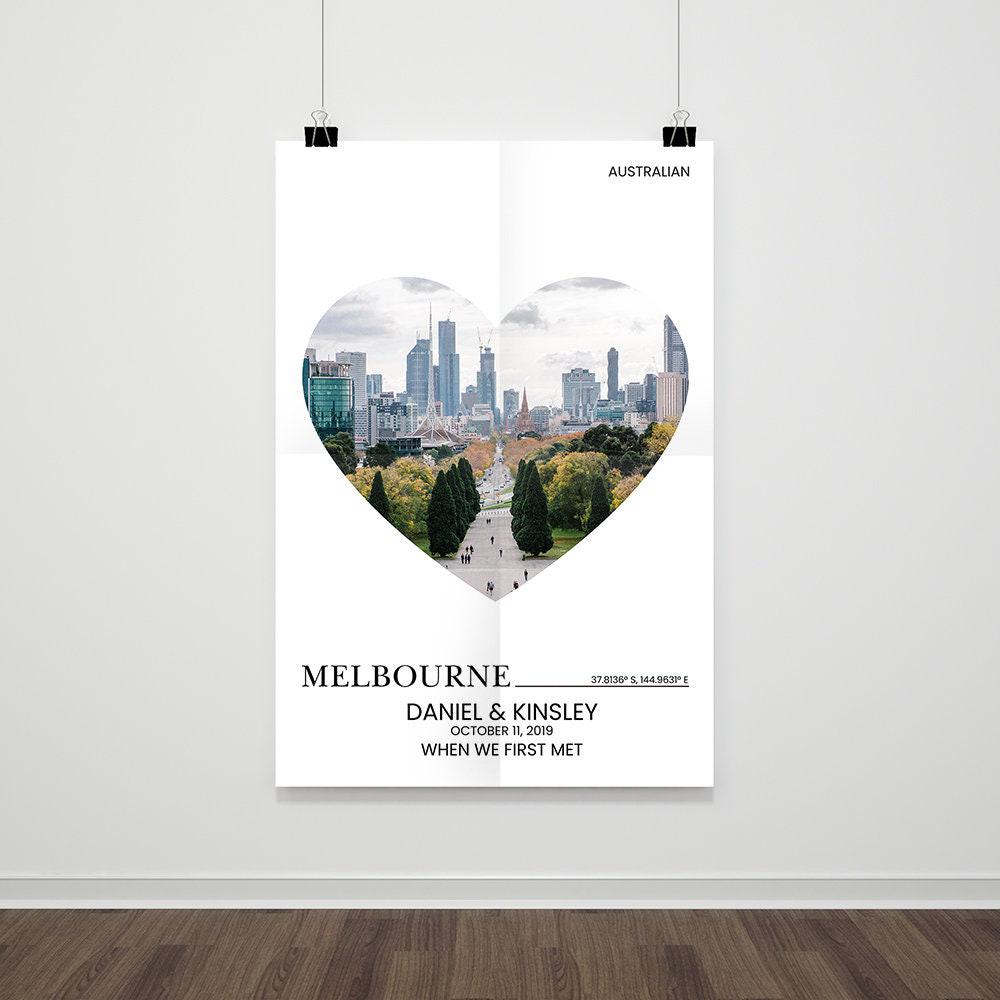 Custom Couple Poster - Personalized Wedding Art & Anniversary Gift Print