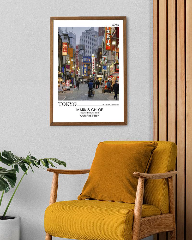 Custom Couple Poster - Personalized Wedding Art & Anniversary Gift Print