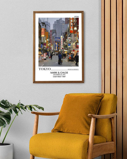 Custom Couple Poster - Personalized Wedding Art & Anniversary Gift Print