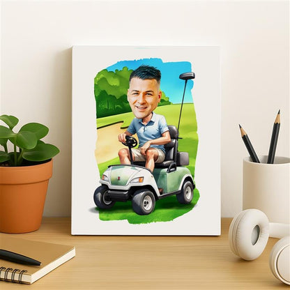 Golf Caricature Art