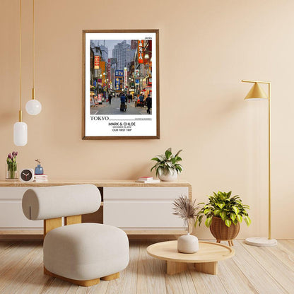 Custom Couple Poster - Personalized Wedding Art & Anniversary Gift Print