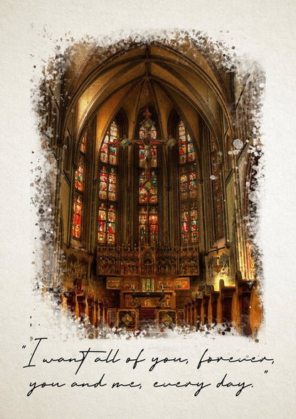 Church Watercolor Portrait