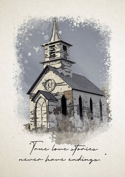 Church Watercolor Portrait