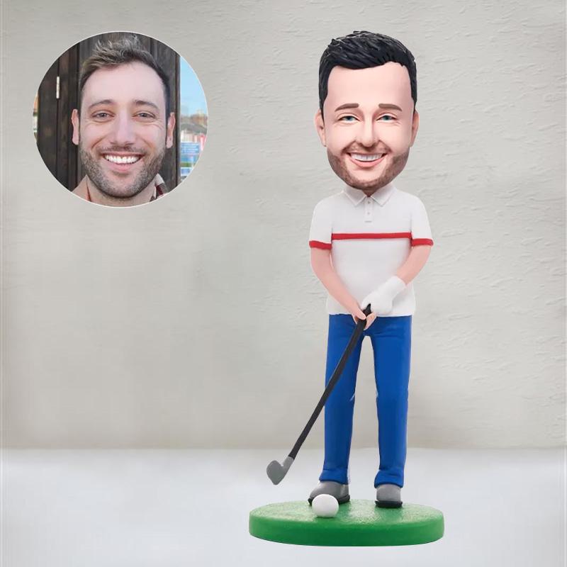 Custom Golf Bobblehead, Personalized Golfer Bobblehead, Custom Golf Figurine, Golfer Bobblehead Gift, Golf Theme Bobblehead, Golf Bobblehead