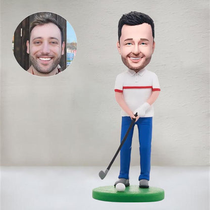 Custom Golf Bobblehead, Personalized Golfer Bobblehead, Custom Golf Figurine, Golfer Bobblehead Gift, Golf Theme Bobblehead, Golf Bobblehead