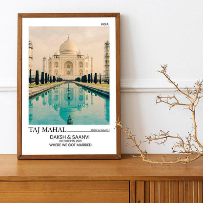 Custom Couple Poster - Personalized Wedding Art & Anniversary Gift Print