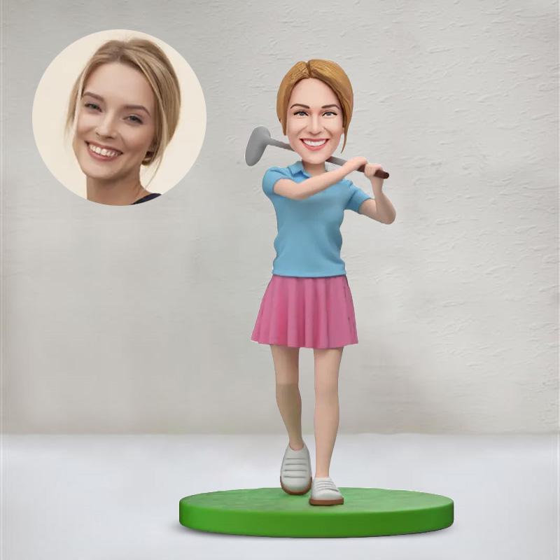 Custom Golf Bobblehead, Personalized Golfer Bobblehead, Custom Golf Figurine, Golfer Bobblehead Gift, Golf Theme Bobblehead, Golf Bobblehead