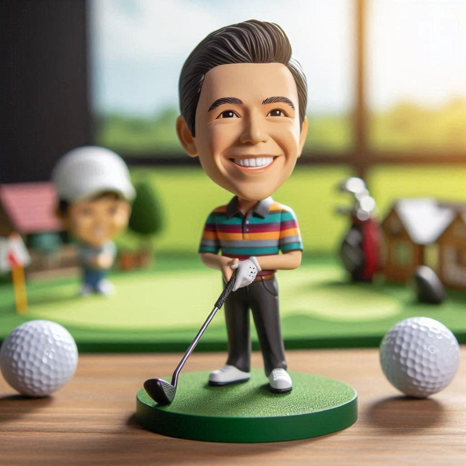 Custom Golf Bobblehead Figure