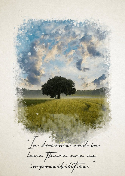 Special Location Watercolor Portrait