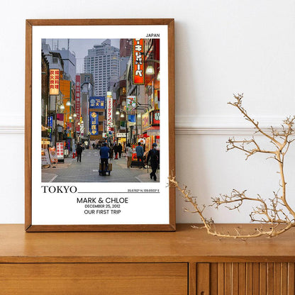 Custom Wedding Poster - Personalized Anniversary Gift | Wedding Location Print