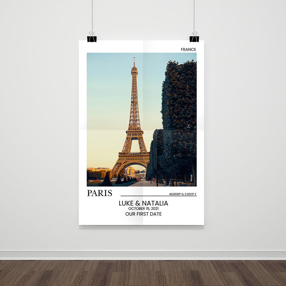 Personalized Wedding Poster - Custom Couple Gift | Destination Wedding Poster Artwork