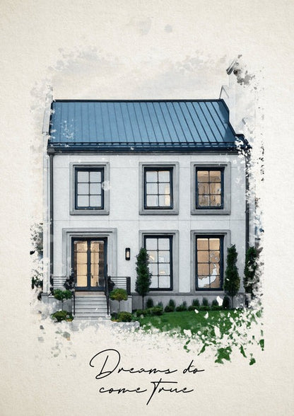 Home Watercolor Portrait