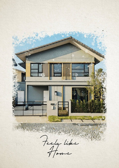 Home Watercolor Portrait