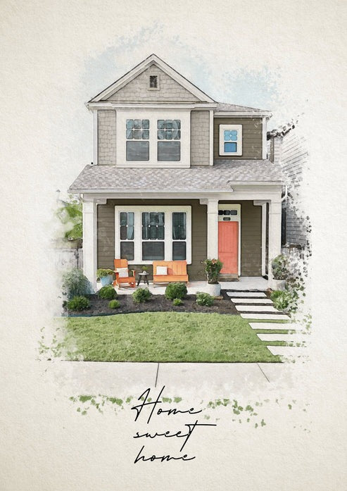 Home Watercolor Portrait