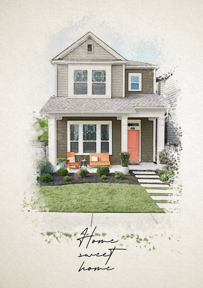 Home Watercolor Portrait