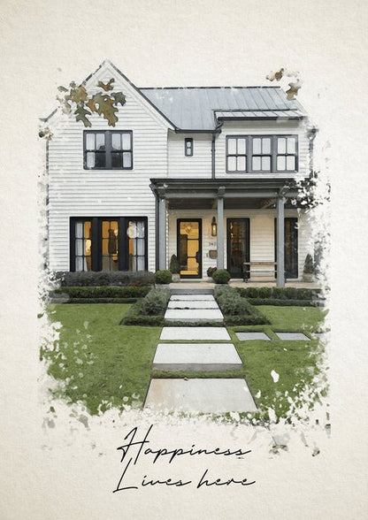 Home Watercolor Portrait