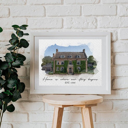 Home Watercolor Portrait