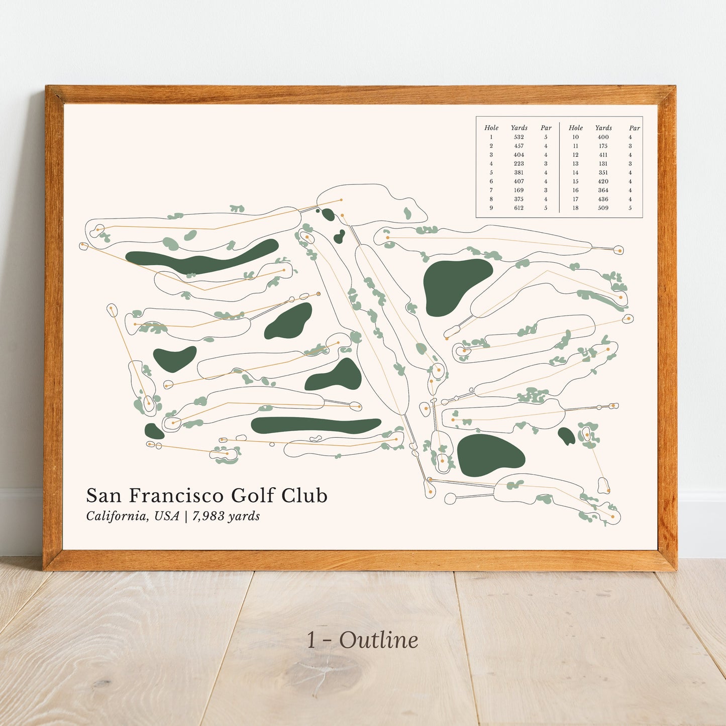 Golf Course Map, Personalized Gifts, Wall Decors, Course Prints, Golf Map Poster, Custom Golf Art, Personalized Golf Course Prints, Golf Art