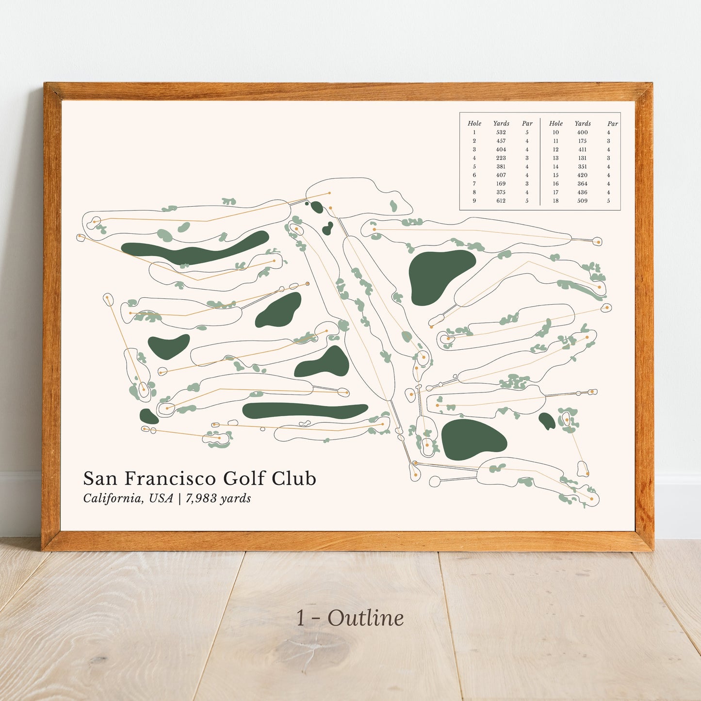 Golf Course Map, Personalized Gifts, Wall Decors, Course Prints, Golf Map Poster, Custom Golf Art, Personalized Golf Course Prints, Golf Art