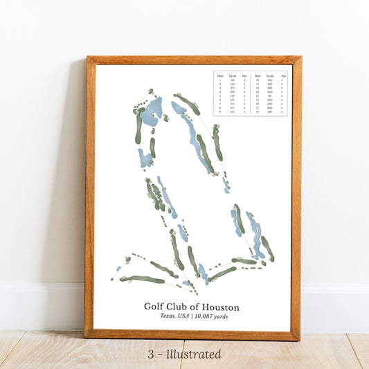 Golf Course Map, Custom Golf Art, Wall Decor, Course Prints, Personalized Gifts, Golf Map Poster, Unique Art, Personalized Golf Course Print