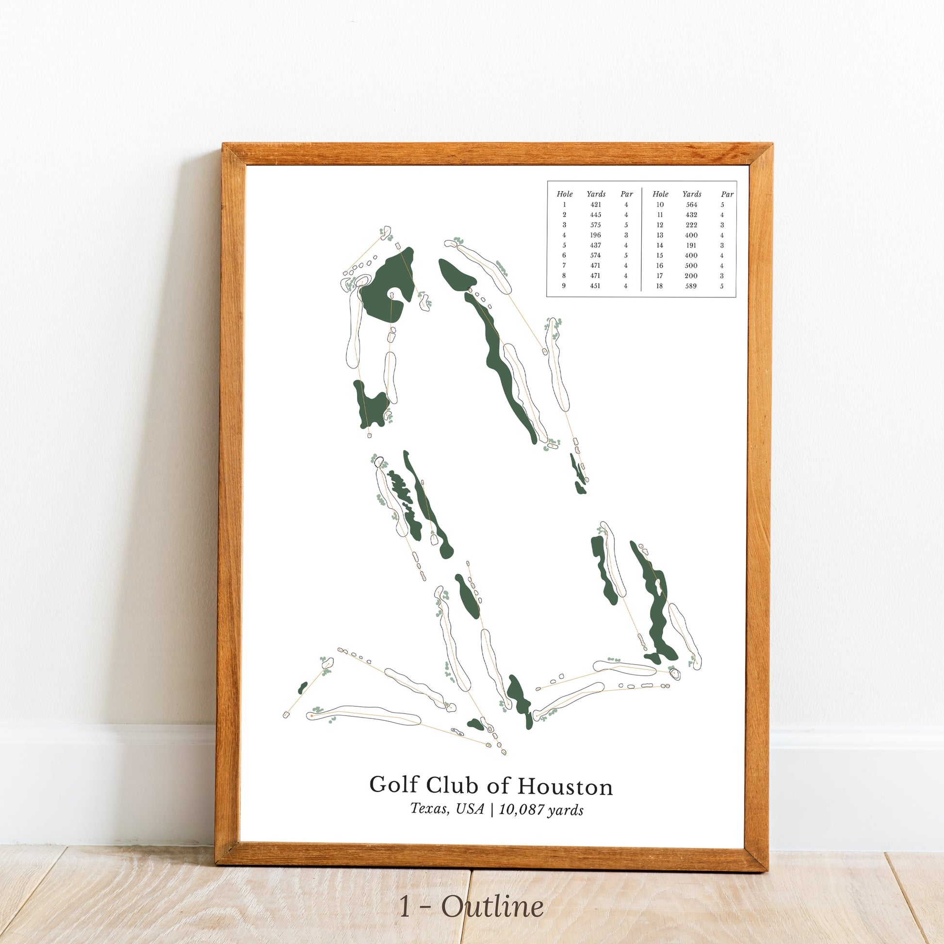 Golf Course Map, Custom Golf Art, Wall Decor, Course Prints, Personalized Gifts, Golf Map Poster, Unique Art, Personalized Golf Course Print