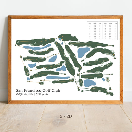 Golf Course Map, Personalized Gifts, Wall Decors, Course Prints, Golf Map Poster, Custom Golf Art, Personalized Golf Course Prints, Golf Art