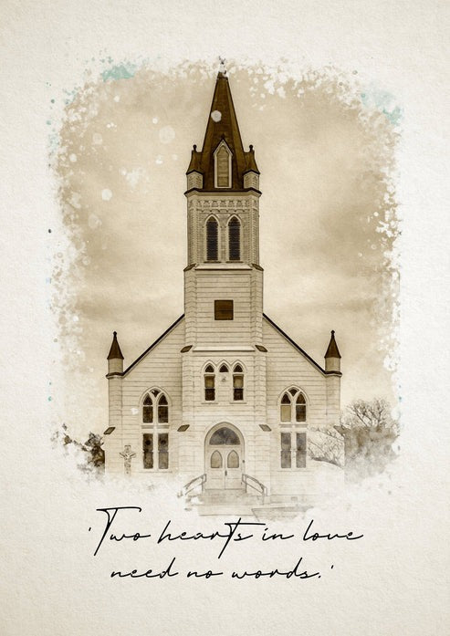 Venue Watercolor Portrait