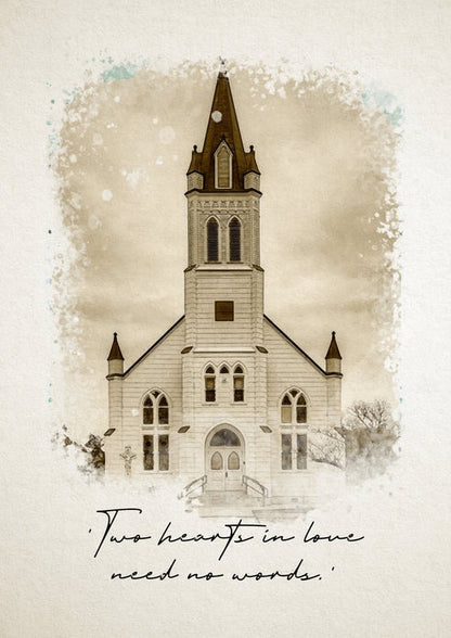 Venue Watercolor Portrait