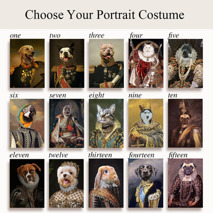 Cute Regal Pet Portrait