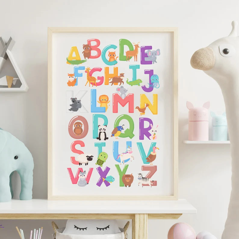 Alphabet Animals Poster