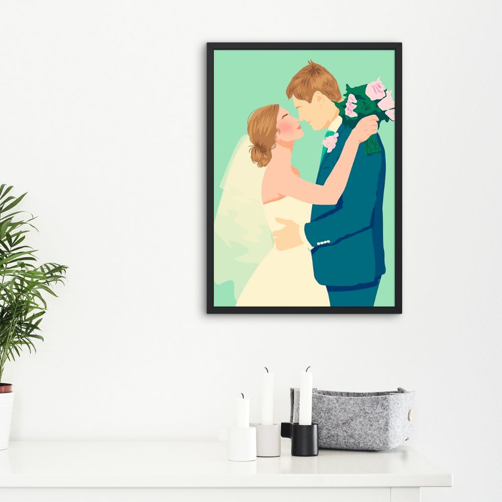 Wedding Photo Illustration