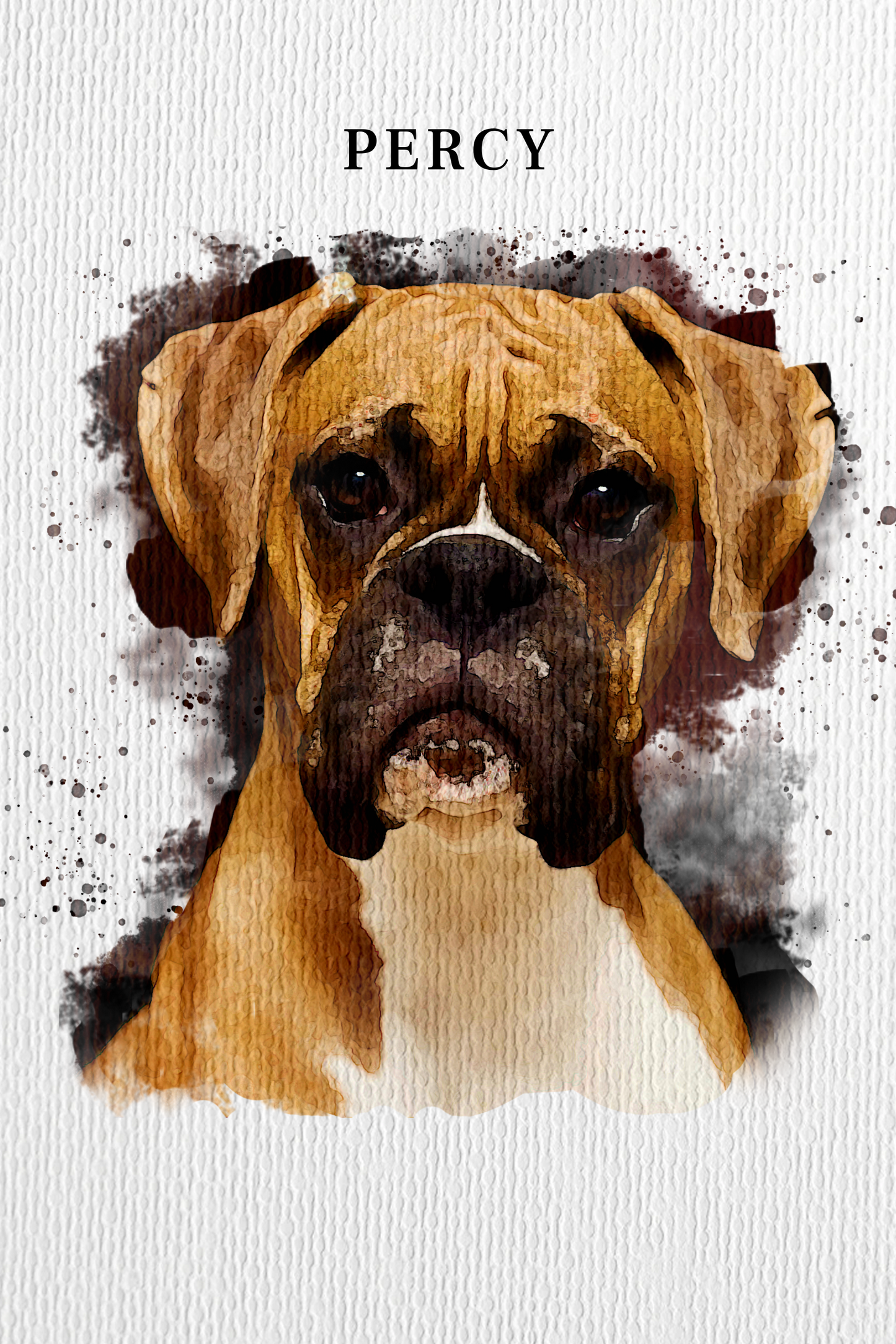 Watercolor Dog Portrait