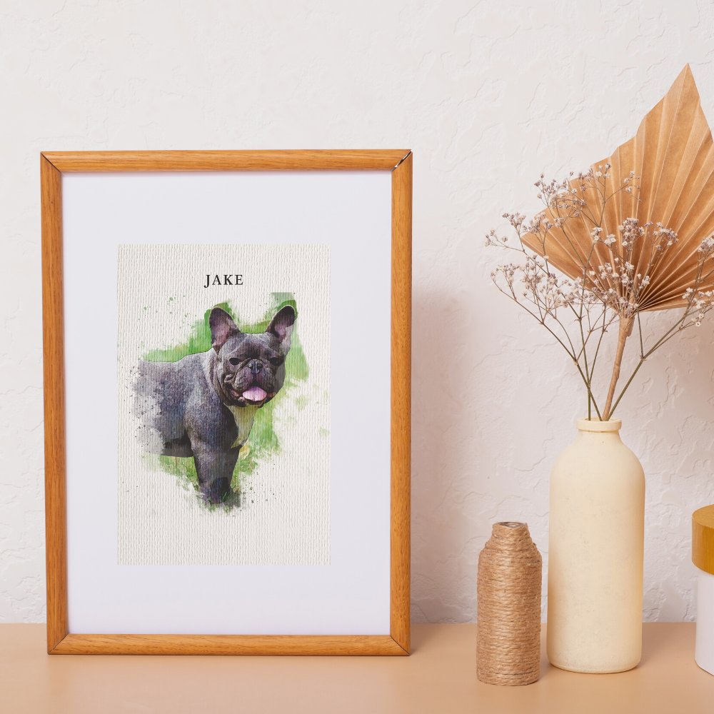 Custom Watercolor Pet Portrait