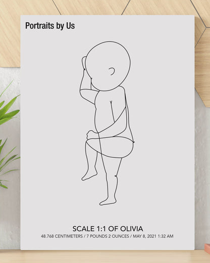 Ratio 1:1 Newborn Portrait